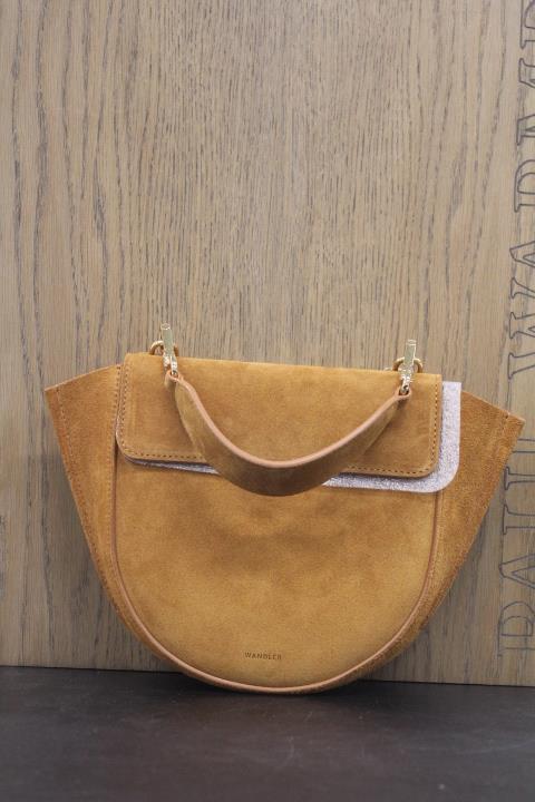 WANDLER HORTENSIA MINI COGNAC SUEDE