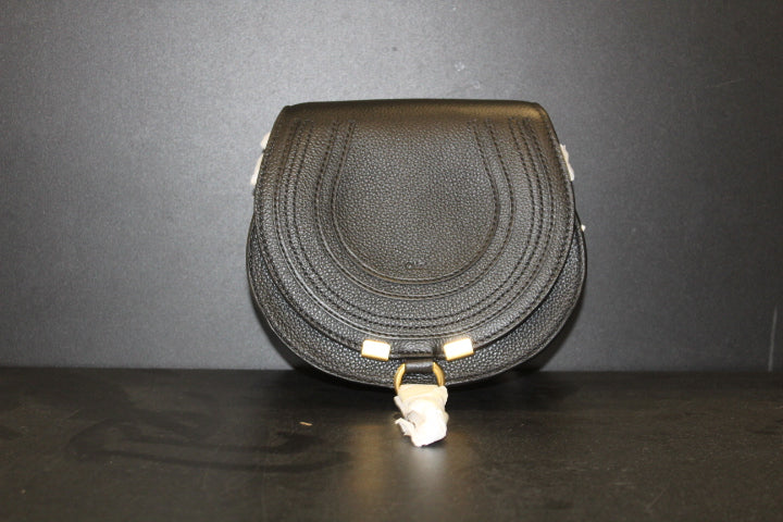 CHLOE MARCIE SMALL SADDLE BAG BLACK