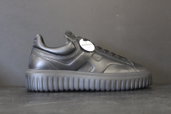 HOGAN H-STRIPES BLACK LEATHER