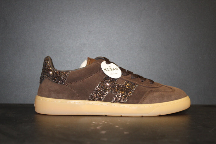 HOGAN COOL SNEAKER BROWN GLITTER