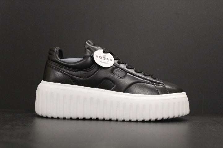 HOGAN H-STRIPES BLACK LEATHER