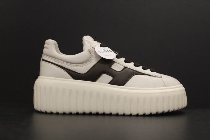 HOGAN H-STRIPES WHITE BROWN