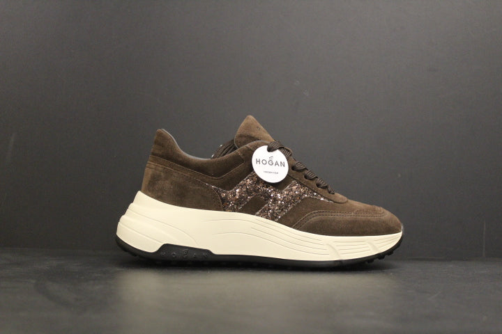 HOGAN H669 RUNNING BROWN SUEDE