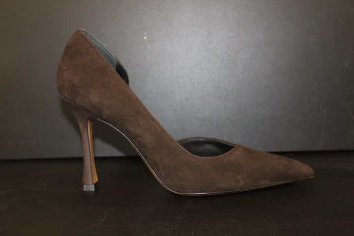 PAULWARMER D'ORSAY PUMP BROWN SUEDE