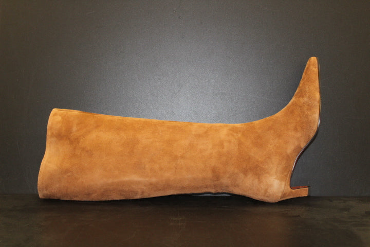 PAUL WARMER BOOT KITTEN HEEL BRANDY