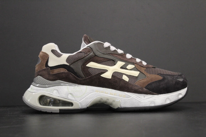 PREMIATA SHARKY SNEAKER BLACK BROWN