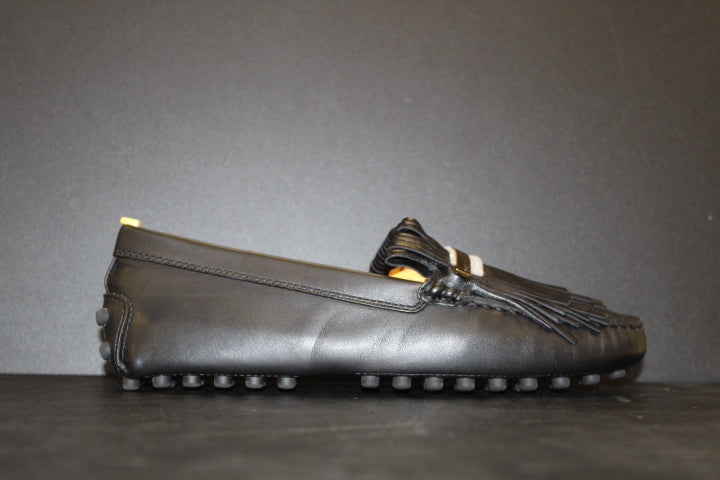 TOD'S  MOCCASINE FRINGES BLACK