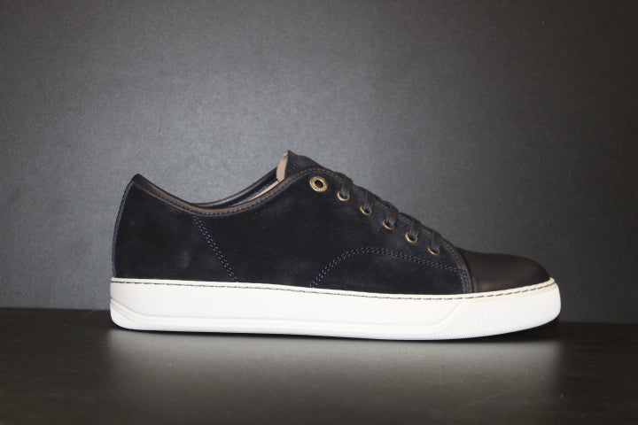 LANVIN CLASSIC TOECAP BLUE SUEDELEATHER