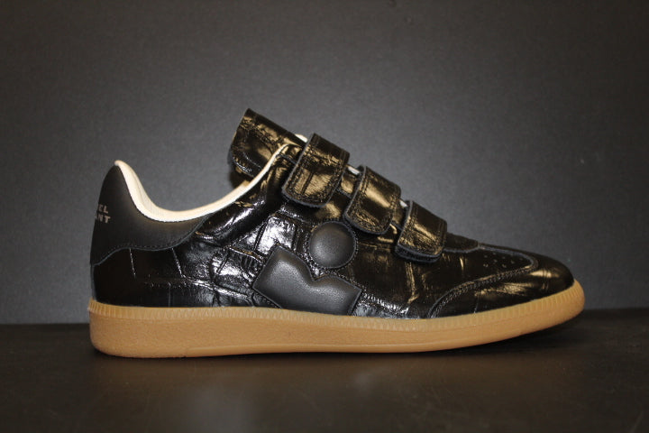 ISABEL MARANT BESTH SNEAKER BLACK CROC