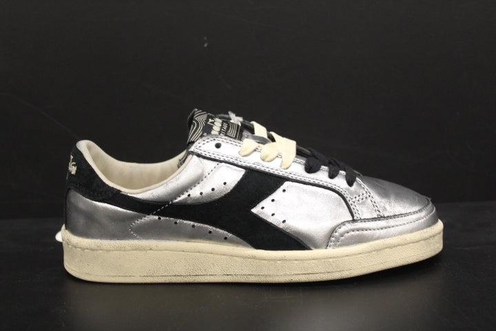 DIADORA PRESTIGE SNEAKER METAL USED SILVER