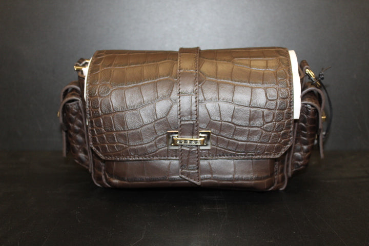 HOGAN FLAP BAG SMALL BROWN
