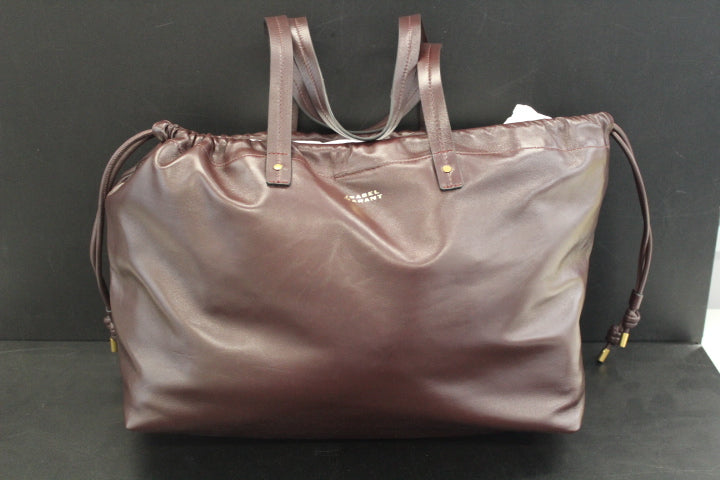 ISABEL MARANT SILVEN SHOPPER BURGUNDY