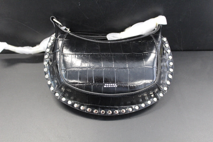ISABEL MARANT OSKAN MOON BLACK CROC