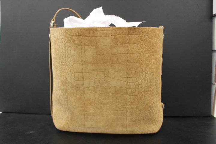 HOGAN HOCKET HOBO BAG MEDIUM CAMEL SUEDE