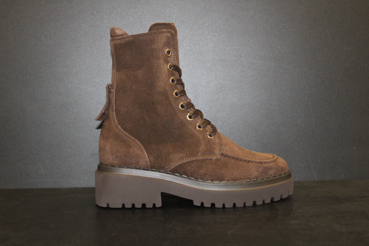 NUBIKK FAE BOBBI FUR BROWN SUEDE