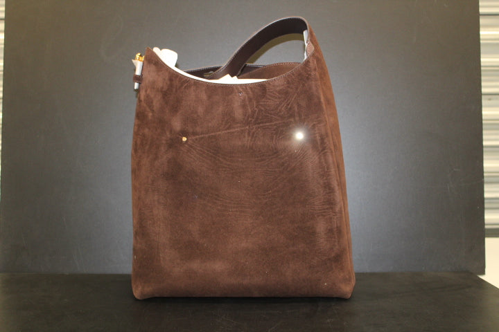 TORY BURCH ROMY HOBO DARK COCOA