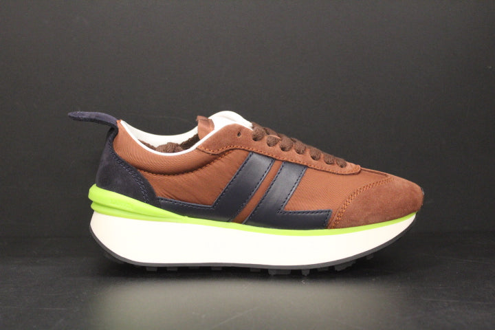 LANVIN BUMPR SNEAKER BLACK NAVY MOCHA