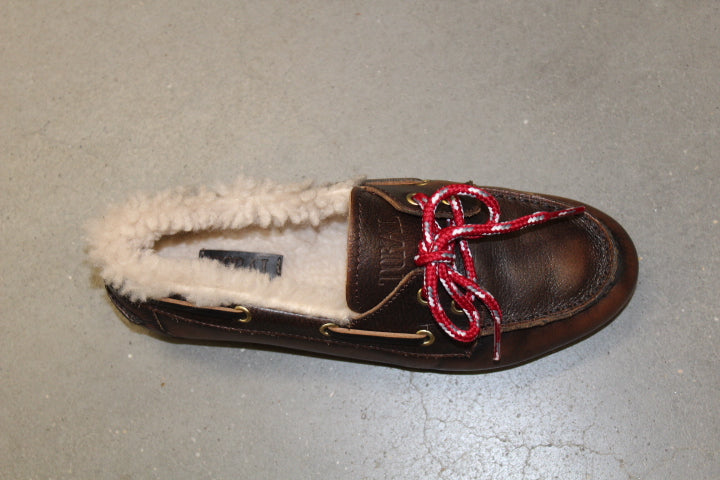 TORAL NAHUA FUR MOCCASINE BROWN LEATHER