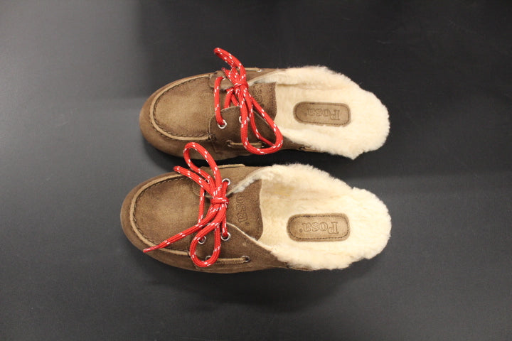 POSA BOAT LOAFER MULE DARK BROWN