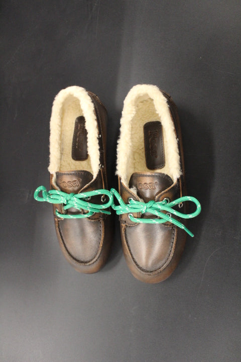 POSA BOAT LOAFER COFFEE SHEARLING