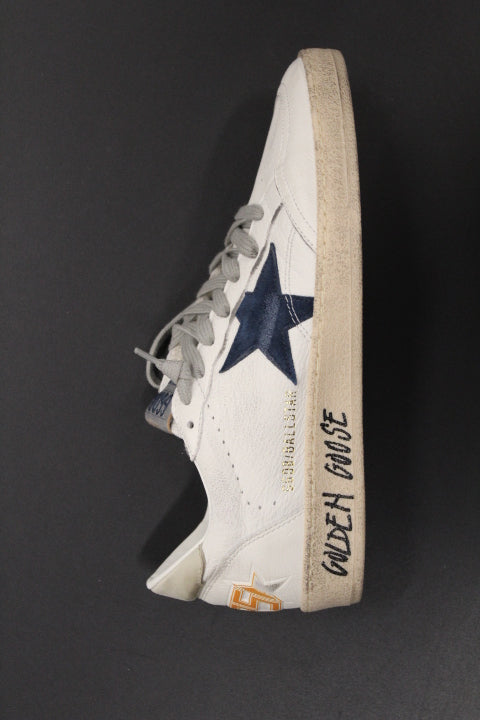GOLDEN GOOSE BALLSTAR WHITE BLU