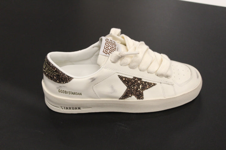 GOLDEN GOOSE STARDAN WHITE BROWN