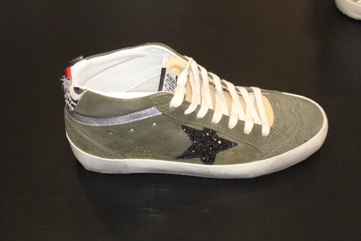 GOLDEN GOOSE MIDSTAR OLIVE GREEN