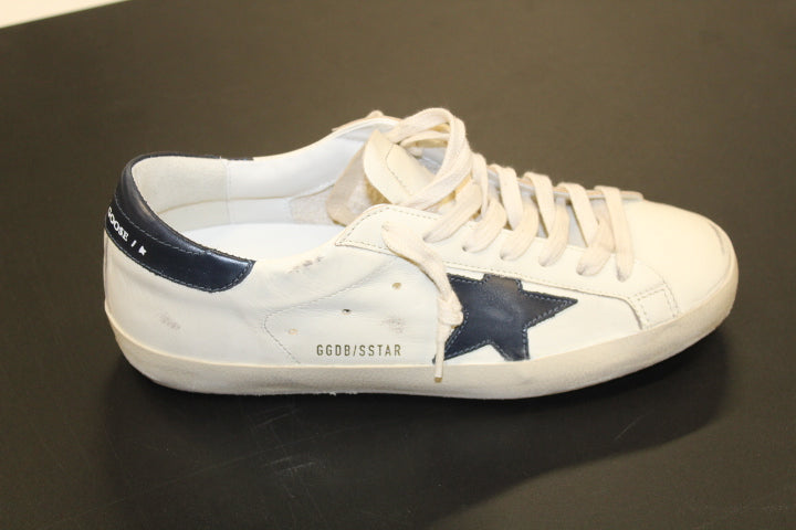 GOLDEN GOOSE SUPERSTAR CREAM BLUE