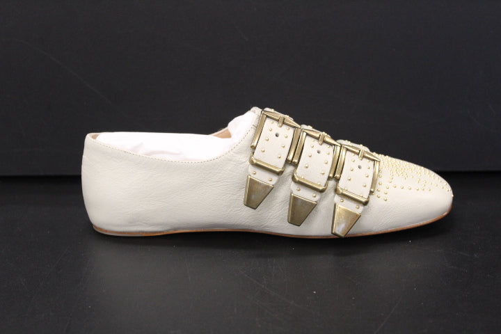 CHLOE SUSANNA FLAT EGGSHELL