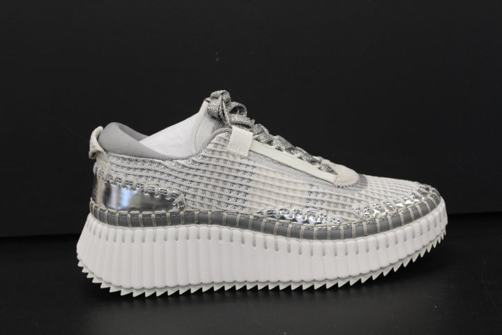 CHLOE NAMA SNEAKER SILVER GREY