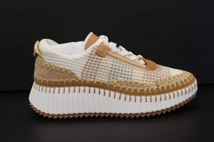 CHLOE NAMA SNEAKER CINNAMON BROWN