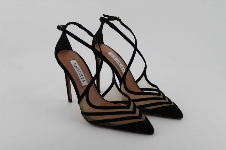 AQUAZZURA ALANA PUMP 105 BLACK