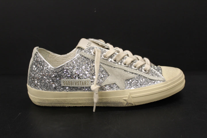 GOLDEN GOOSE V STAR 2 SILVER ICE SNEAKER