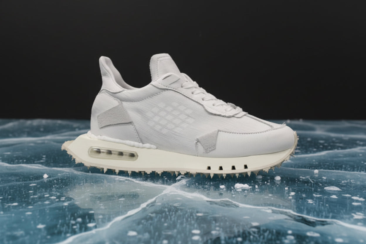 BE+ RACE SNEAKER LASERCUT WHITE