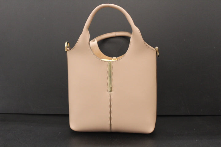 TOD'S TOTE SHOPPING BAG MINI TAUPE