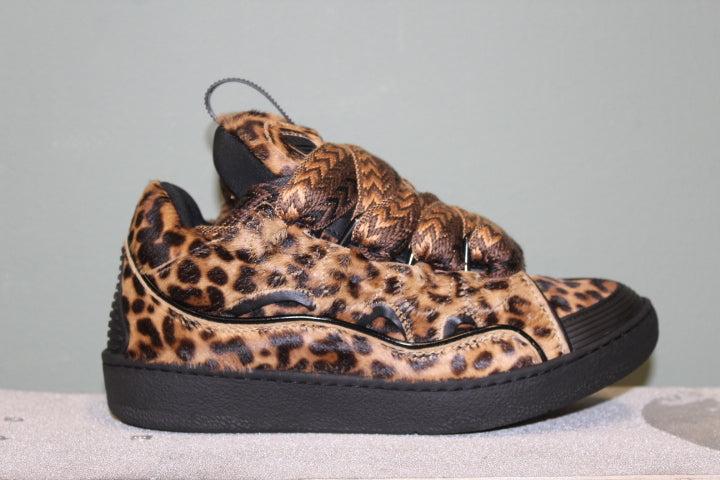 LANVIN CURB SNEAKER LEOPARD
