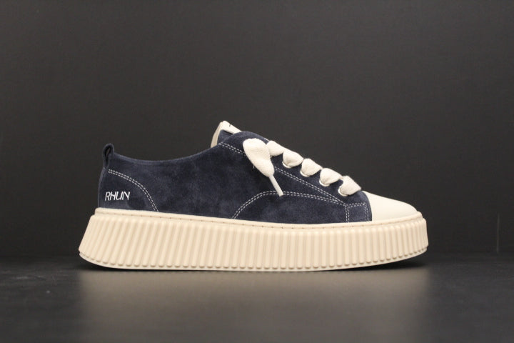 RHUN TREBLE SNEAKER NAVY BLUE SUEDE