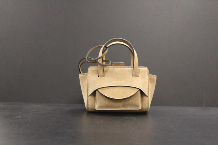 HIDESINS BAG FLAP XS SUEDE CAMEL