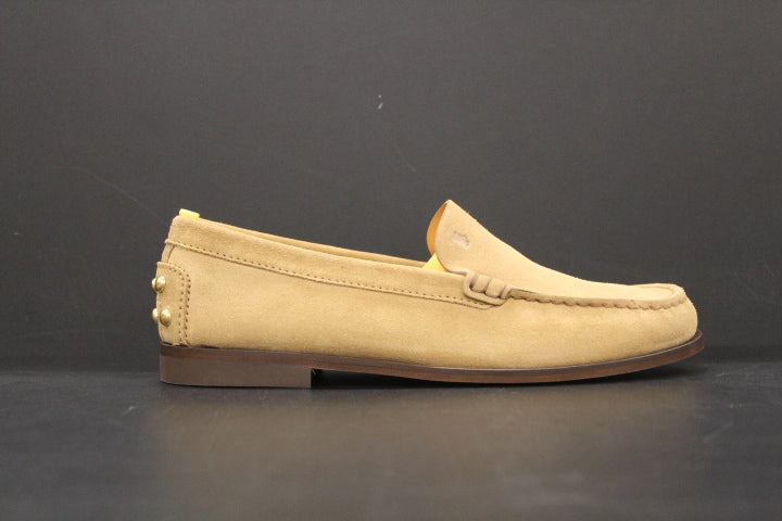 TODS METAL STUDS LOAFER CAMEL