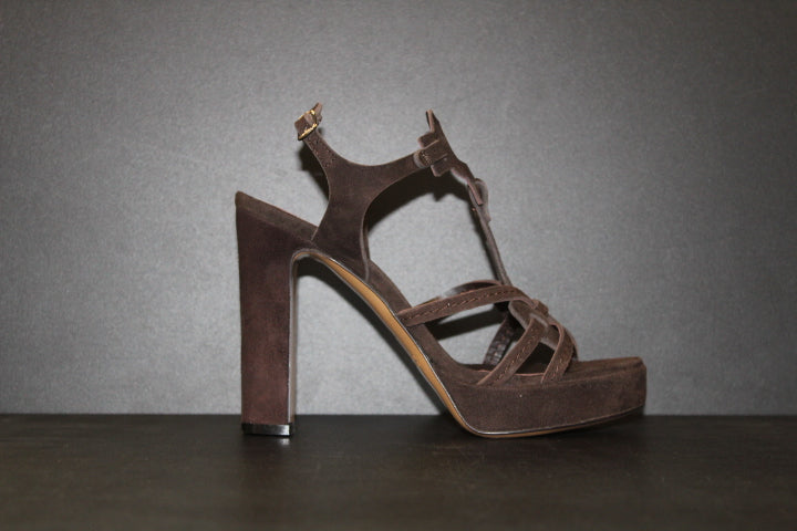 PAUL WARMER PARIS SANDAL BROWN SUEDE