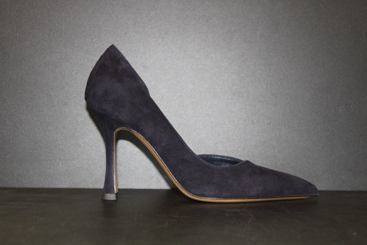 PAUL WARMER D'ORSAY PUMP DARK BLUE SUEDE