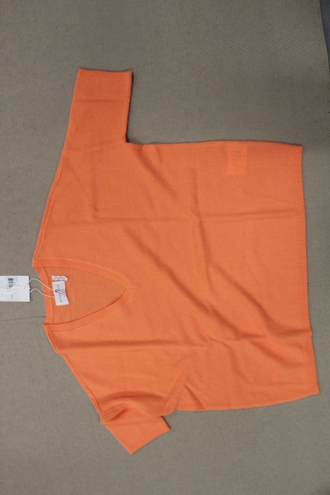 LES TRICOTS DE LEA CASHMERE PULL FLUO ORANGE