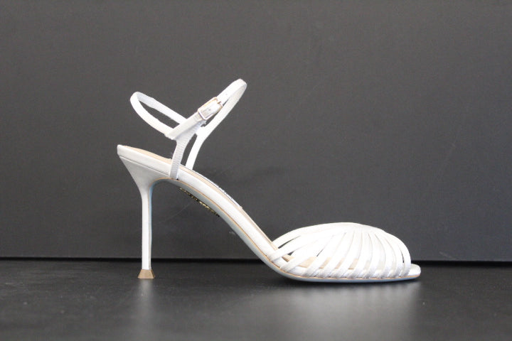 AQUAZZURA HOLD ME SANDAL WHITE
