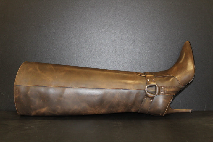 PAUL WARMER ARIZONA LONG BOOT VINTAGE BROWN