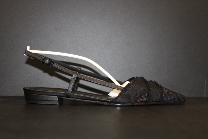 PAUL WARMER IRIS FLAT SLING BALLERINA BLACK