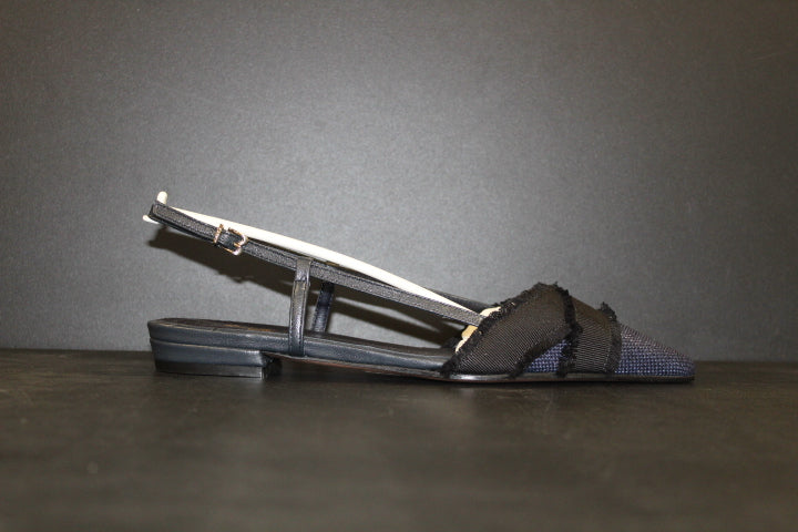 PAUL WARMER IRIS FLAT SLING BALLERINA BLUE