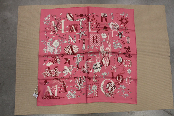 MANTERO FLORIDA KEYS SILK SCARF PINK