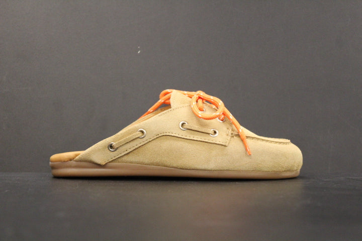 POSA BOAT LOAFER MULE TAN