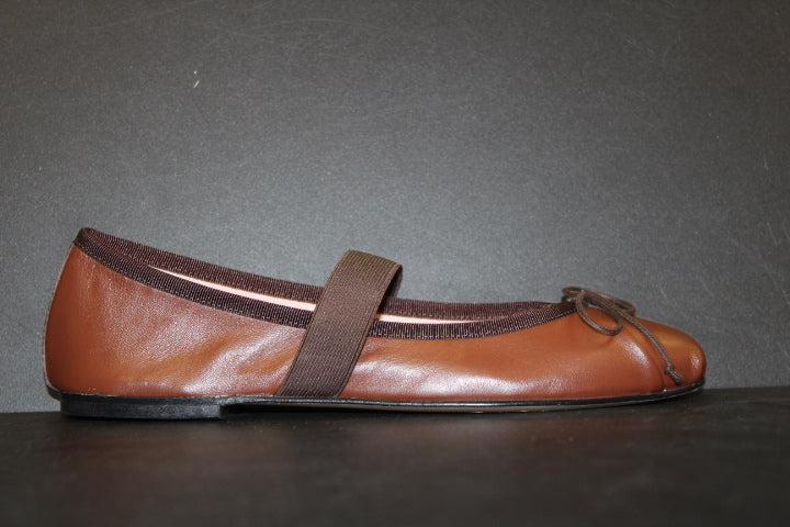 PAULWARMER BALLERINA PRETTY BROWN NAPPA