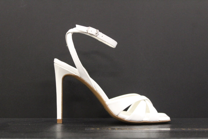 PAUL WARMER ANNA SANDAL WHITE PATENT